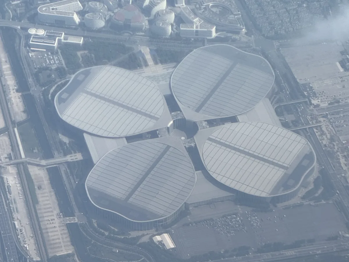 National Exhibition and Convention Center, Shanghai — aerial view